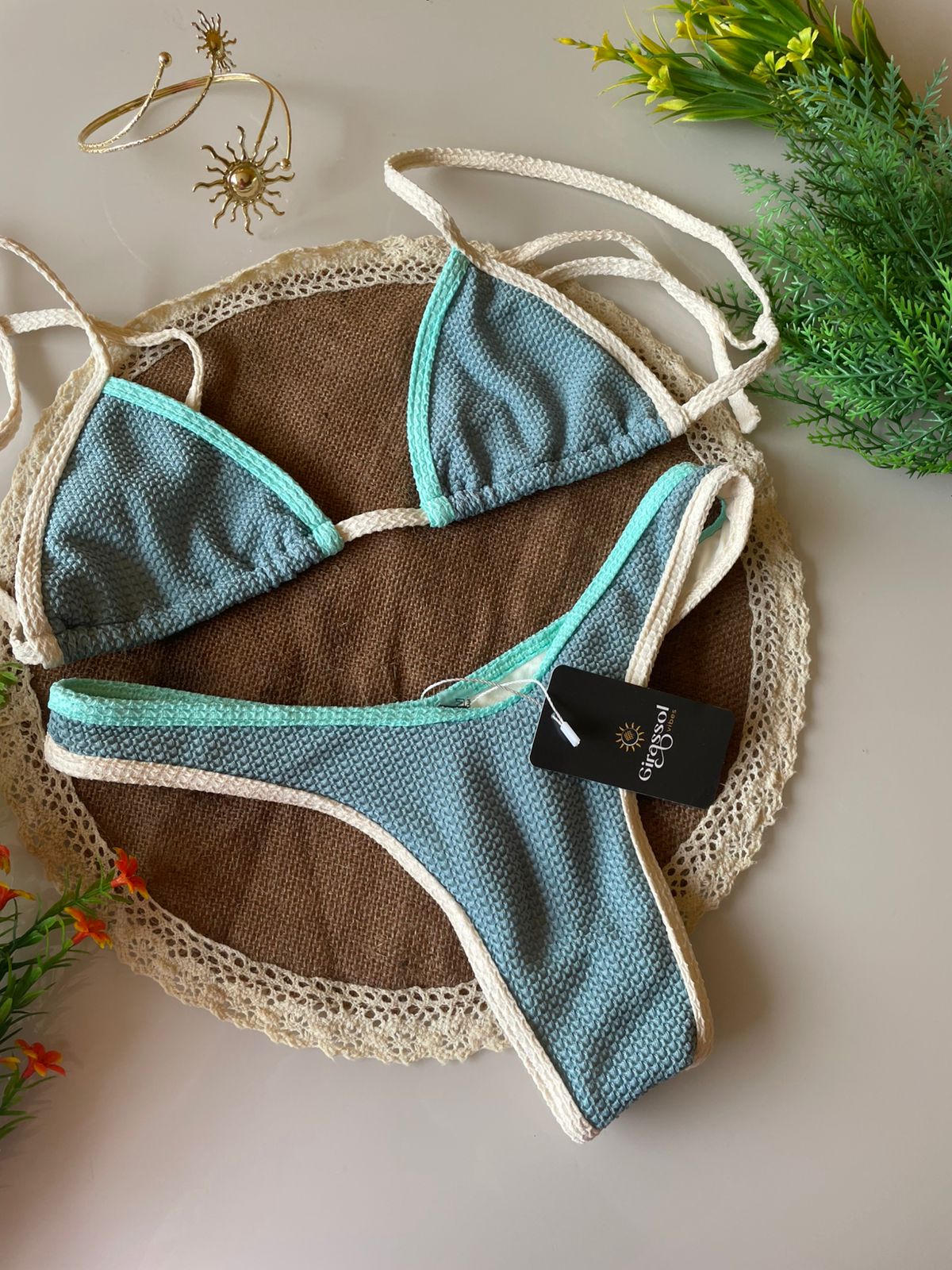 Biquíni Hortência | Azul Laguna